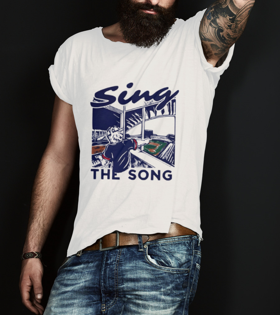 Sing The Song Chicago Cubs Clark The Cub Baseball Stadium Music T-Shirt