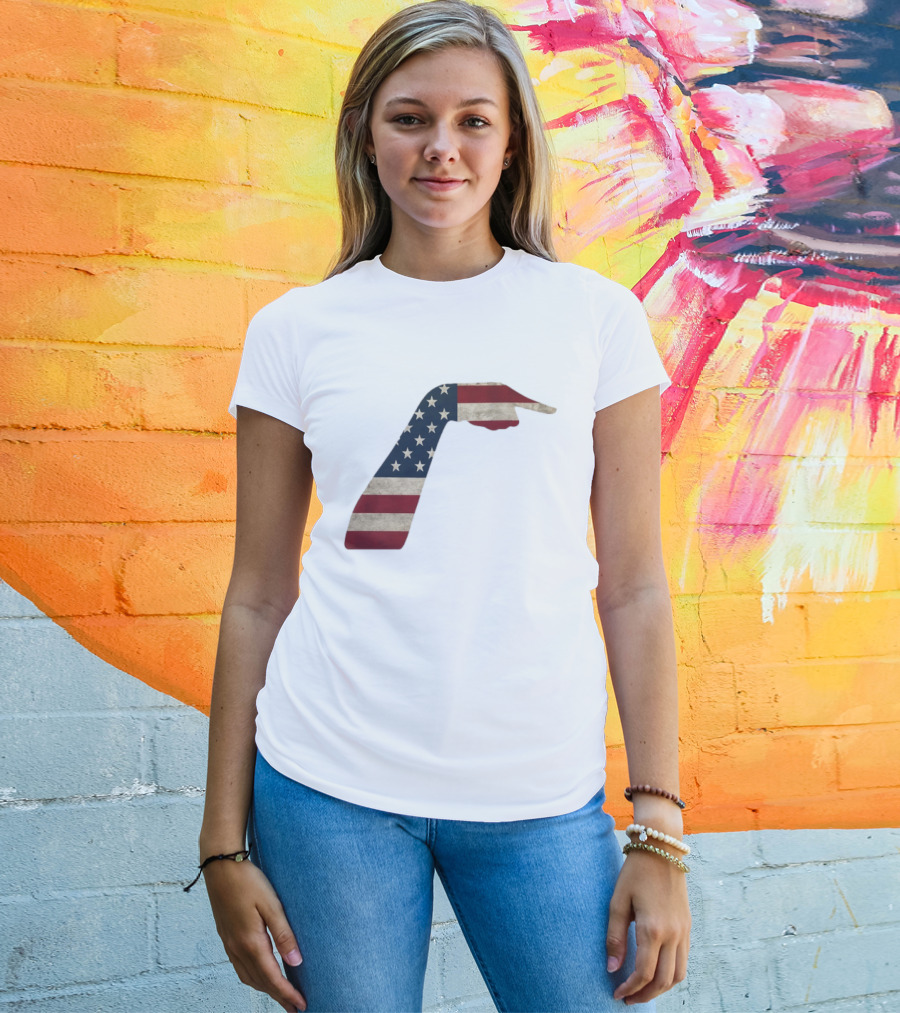 Sophie Cunningham American Flag Pointing Hand Patriotic USA Indiana Fever 2026 T-Shirt