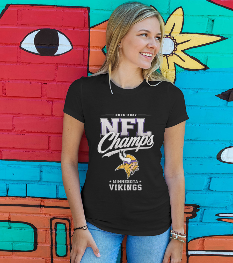 2026 2027 NFL Champs Minnesota Vikings T-Shirt