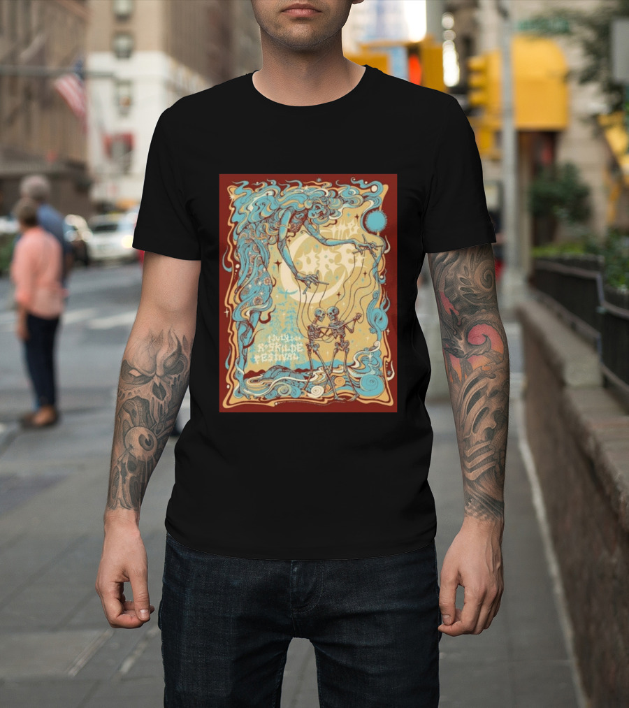 July Roskilde Festival 2026 Skeleton Puppet T-Shirt