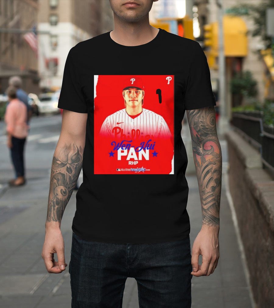 Wen Hui Pan Philadelphia Phillies RHP 2026 MLB All Star Futures Game T-Shirt