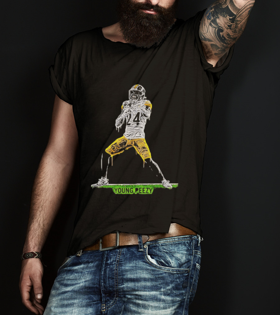 Young Peezy Pittsburgh Steelers Football Player 24 T-Shirt