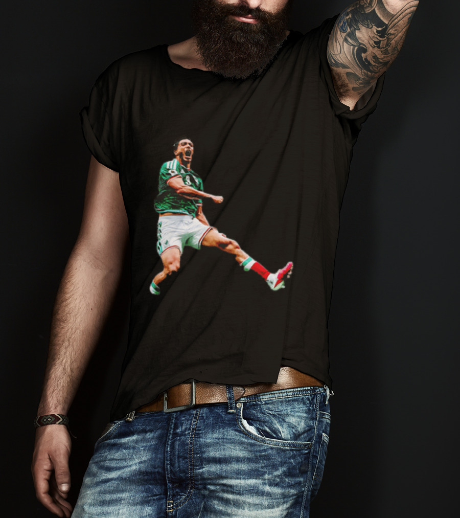 Raúl Jiménez Celebrating Mexico National Soccer Team Victory T-Shirt
