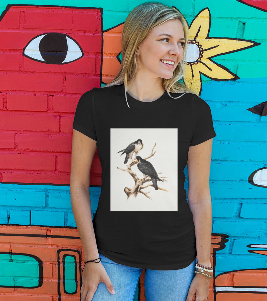 Roger Tory Peterson Peregrines 2026 Adult Ash Bird T-Shirt
