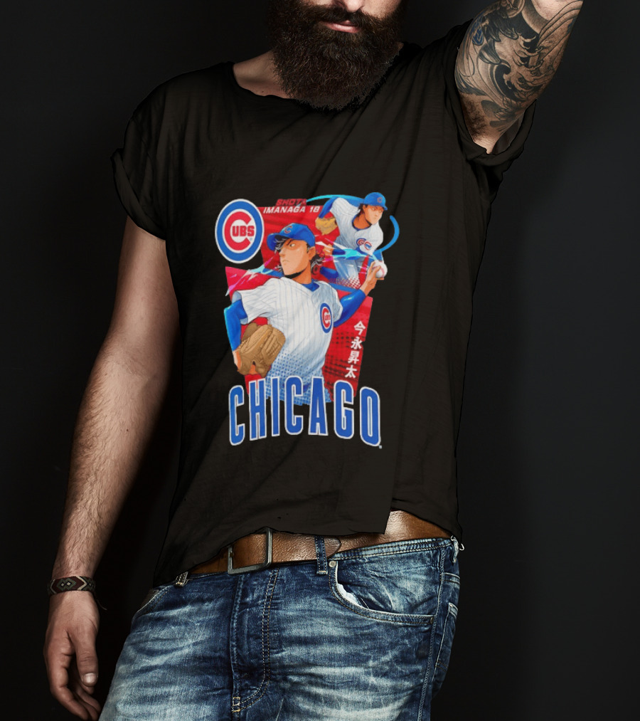Chicago Cubs Shota Imanaga Anime Baseball Player T-Shirt