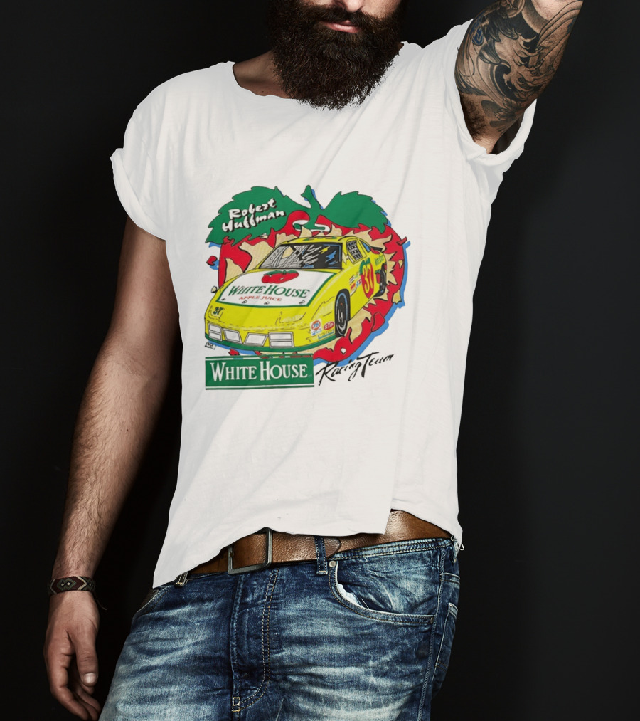 Robert Huffman White House Apple Juice Racing Team Car 37 NASCAR T-Shirt