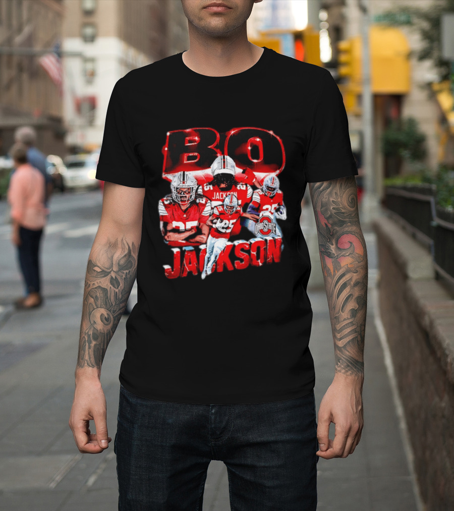 Bo Jackson Ohio State Football Player Sports Team T-Shirt