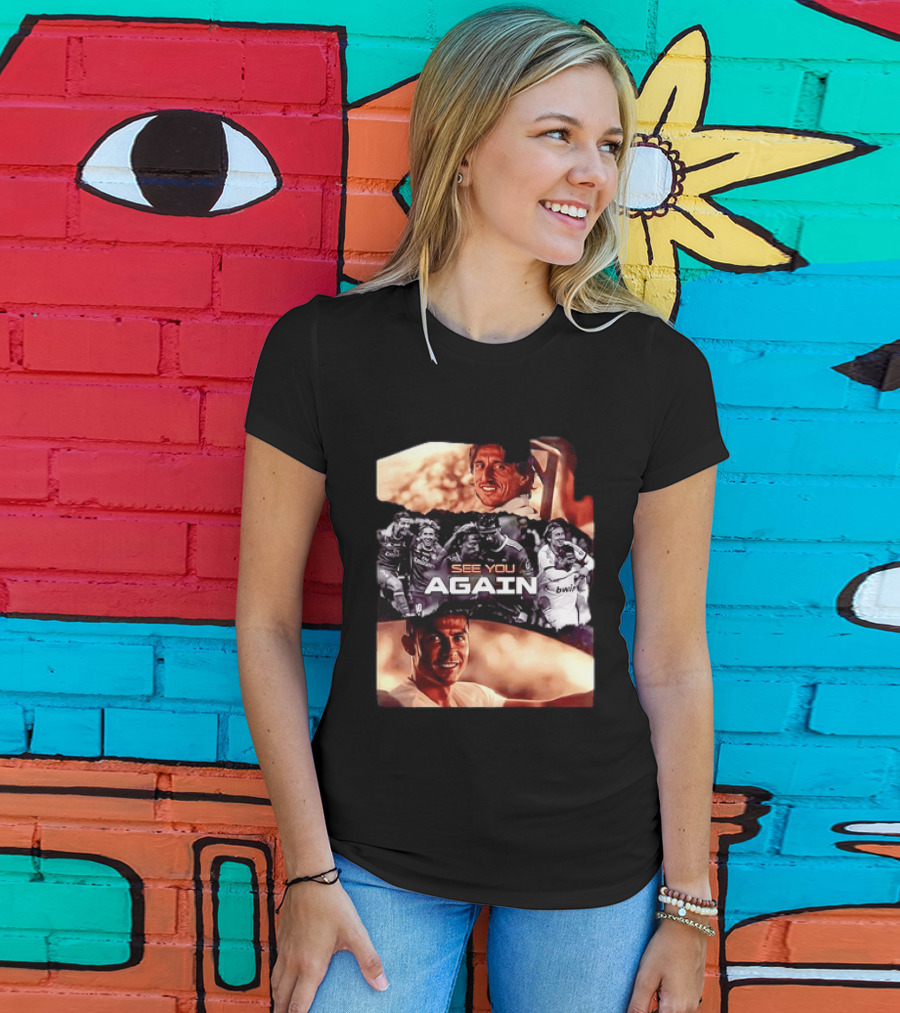 Luka Modric Cristiano Ronaldo Real Madrid See You Again Reunion T-Shirt