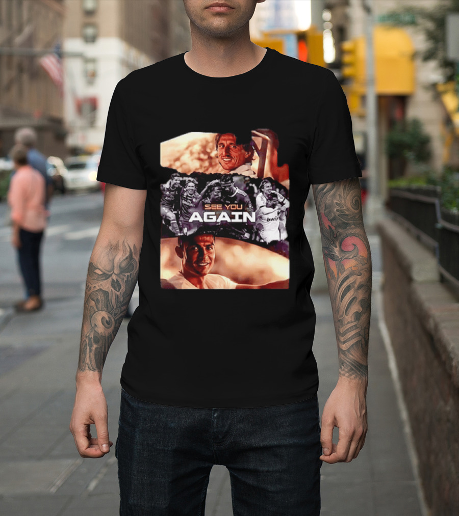 Luka Modric Cristiano Ronaldo Real Madrid See You Again Reunion T-Shirt