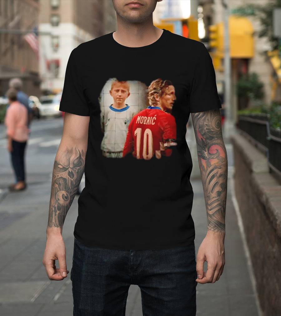 Luka Modrić Croatia National Team The Last Dance Young Modrić 10 T-Shirt