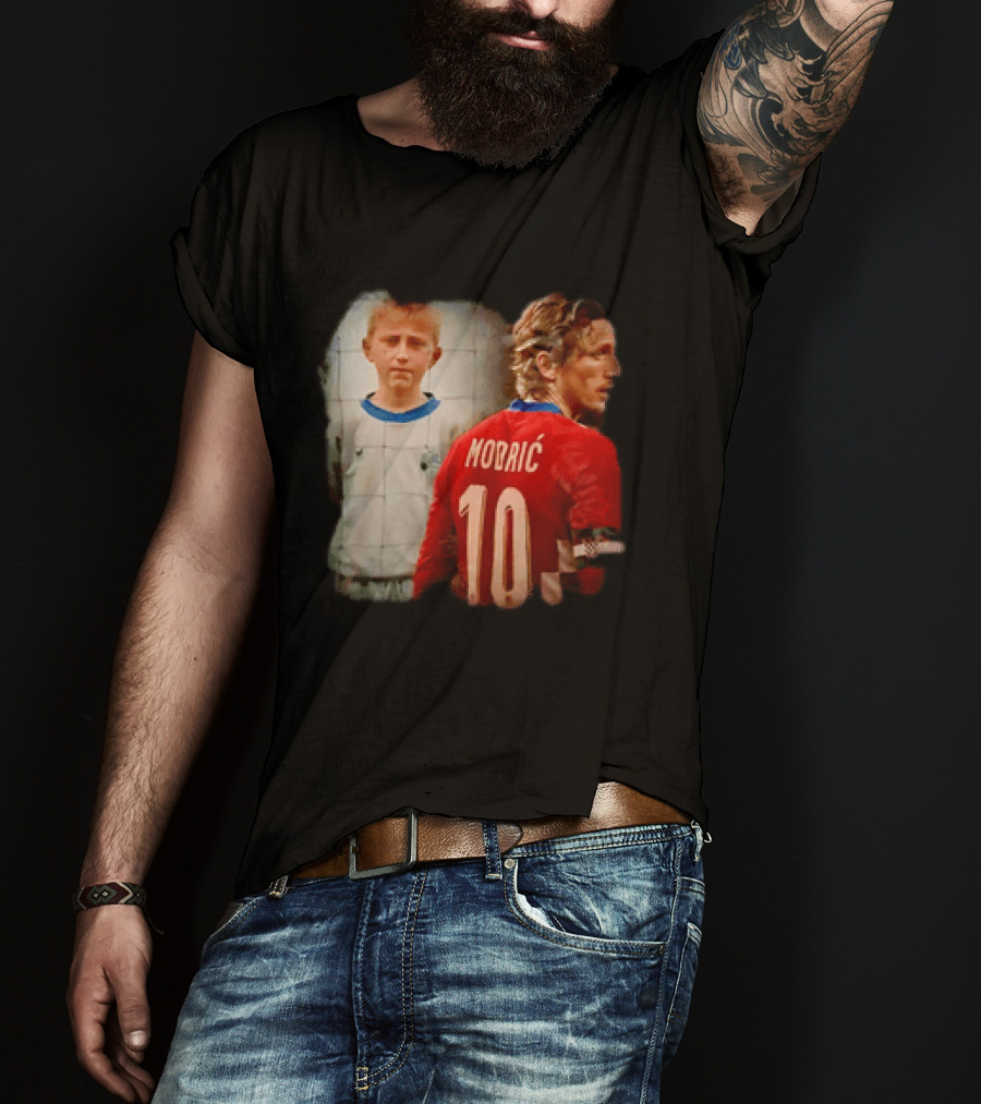 Luka Modrić Croatia National Team The Last Dance Young Modrić 10 T-Shirt