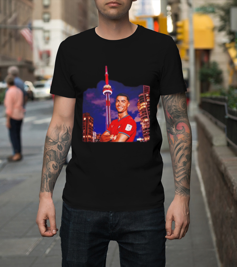 Cristiano Ronaldo Portugal National Team Iconic Victory Celebration T-Shirt
