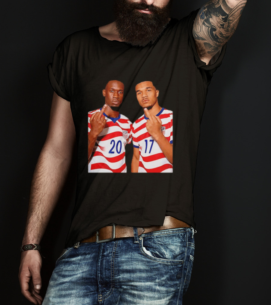 Folarin Balogun Malik Tillman USA National Team Middle Finger T-Shirt