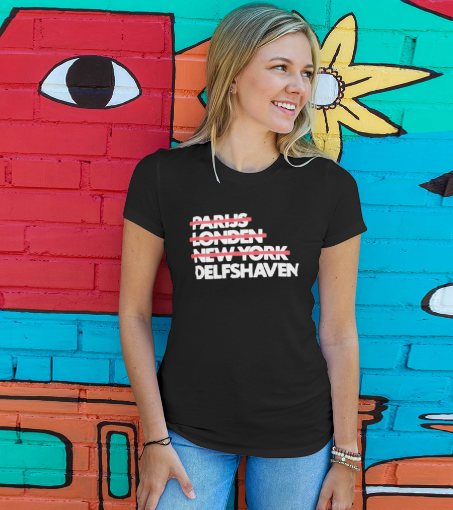 Parijs Londen New York Delfshaven Rotterdam T-Shirt