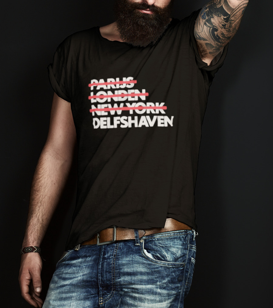 Parijs Londen New York Delfshaven Rotterdam T-Shirt