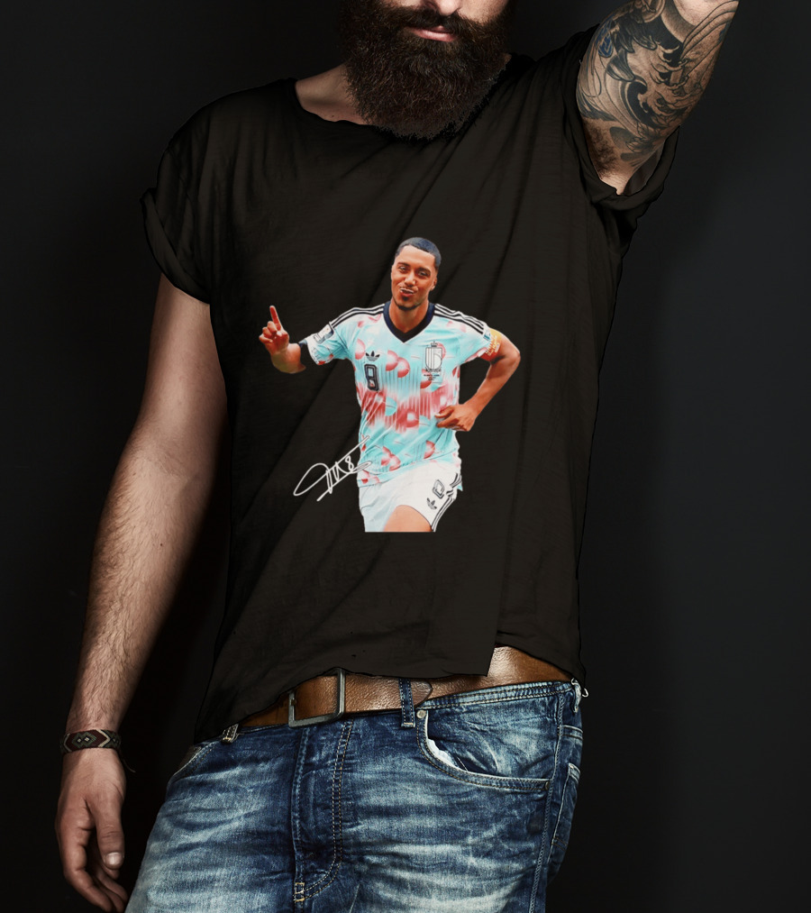 Youri Tielemans Belgium National Football Adidas Number 8 T-Shirt