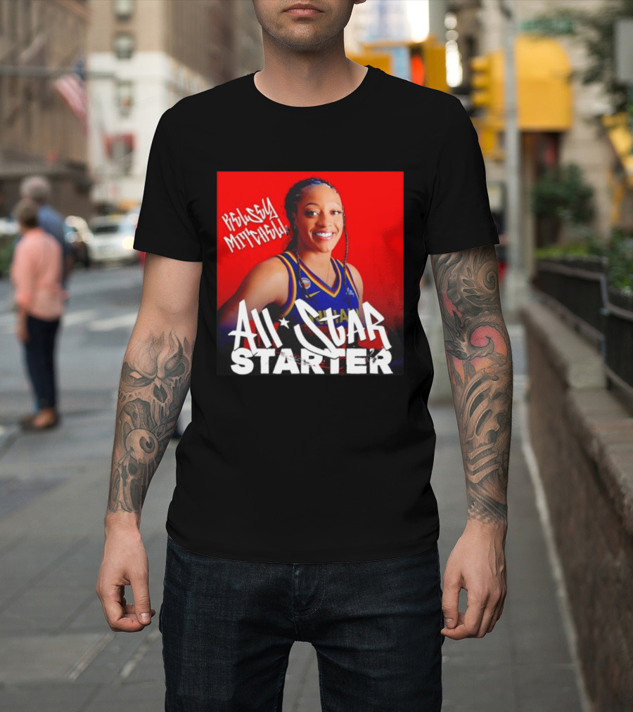 Kelsey Mitchell Indiana Fever All Star Starter Basketball T-Shirt