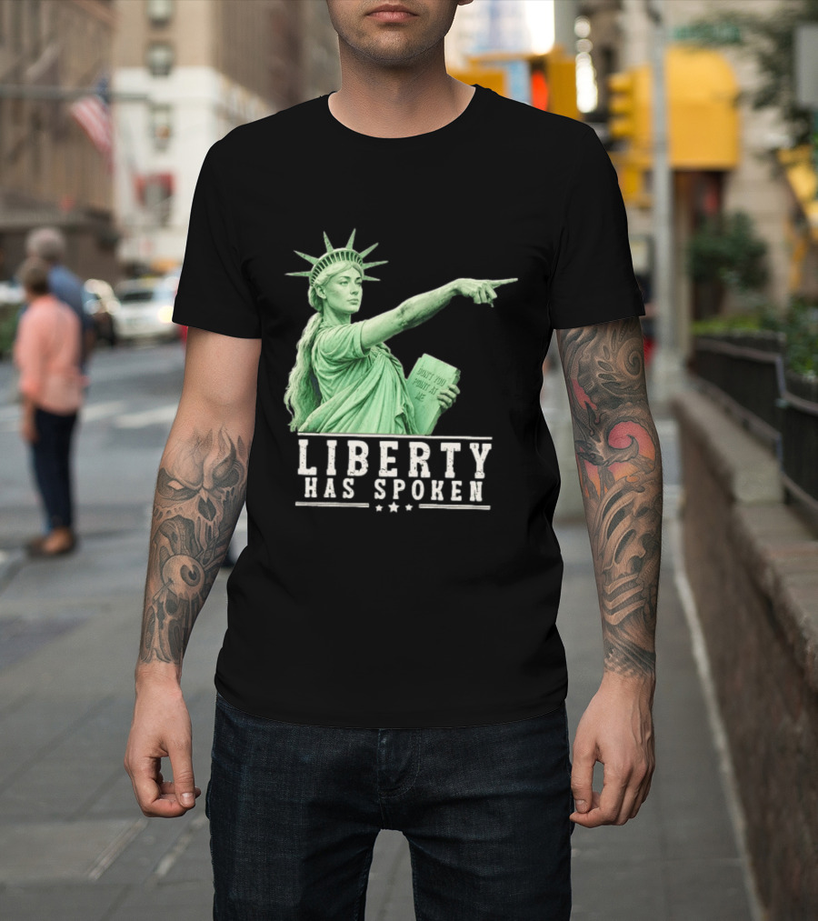 Liberty Has Spoken Statue Of Liberty Sophie Cunningham Pointing Don't You Point At Me T-Shirt