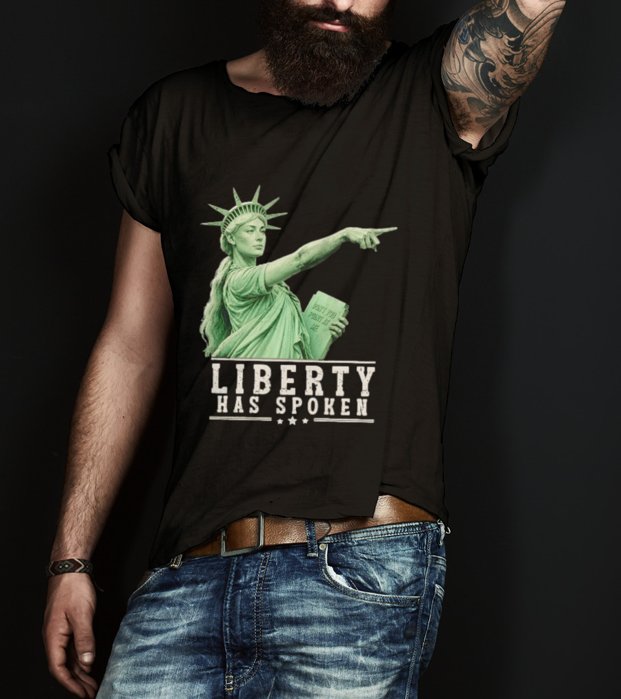 Liberty Has Spoken Statue Of Liberty Sophie Cunningham Pointing Don't You Point At Me T-Shirt