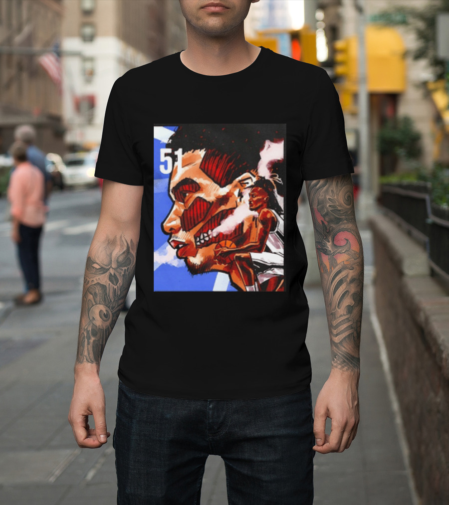 51 Wembanyama Anime San Antonio Spurs Alien T-Shirt