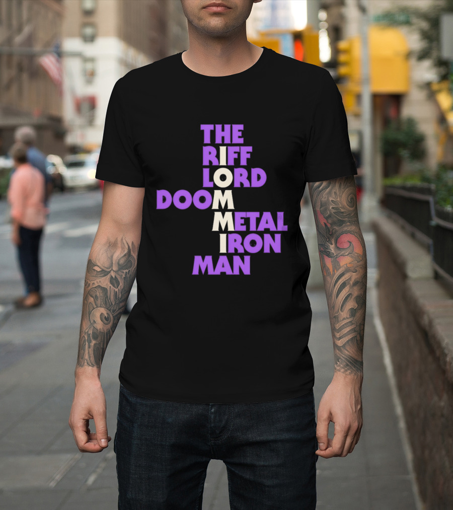 The Riff Lord Iommi Doom Metal Iron Man T-Shirt