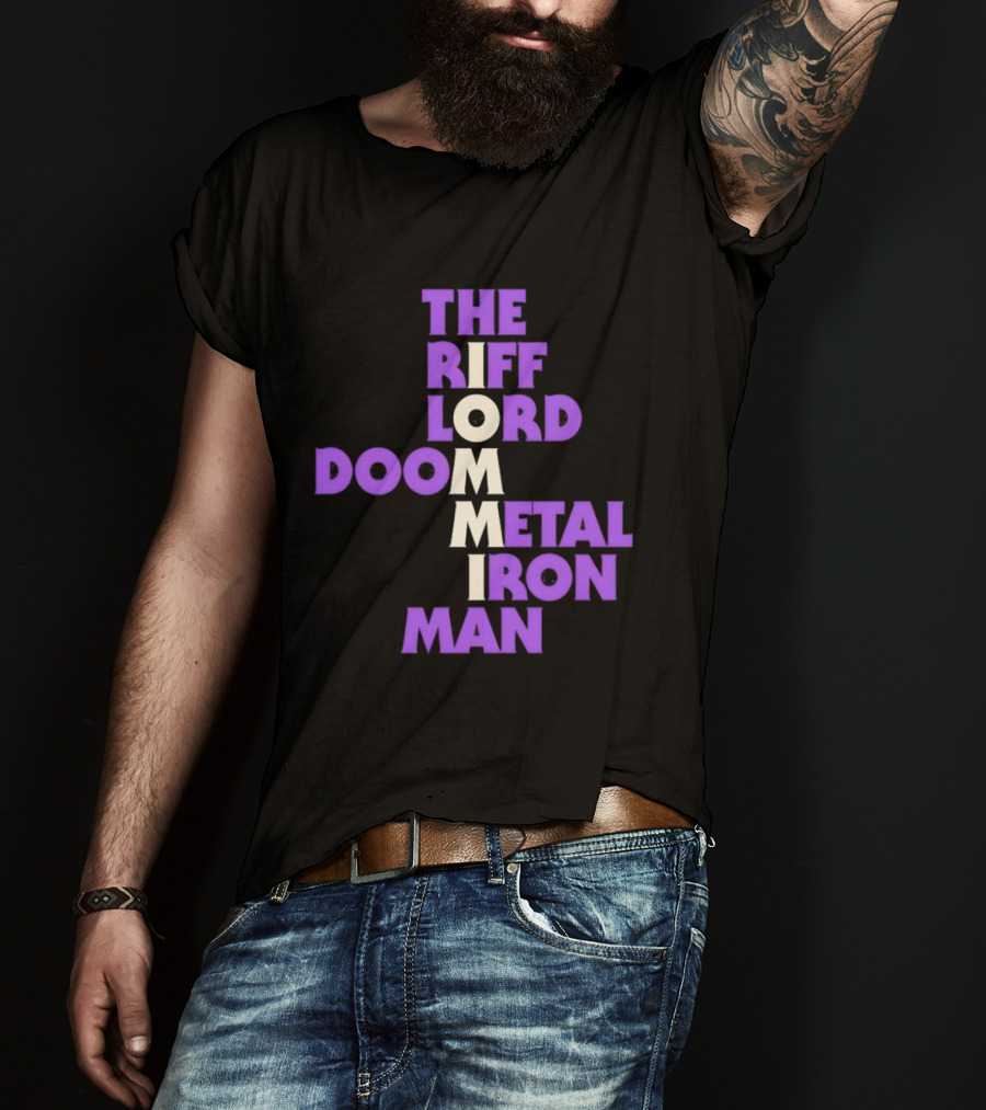 The Riff Lord Iommi Doom Metal Iron Man T-Shirt