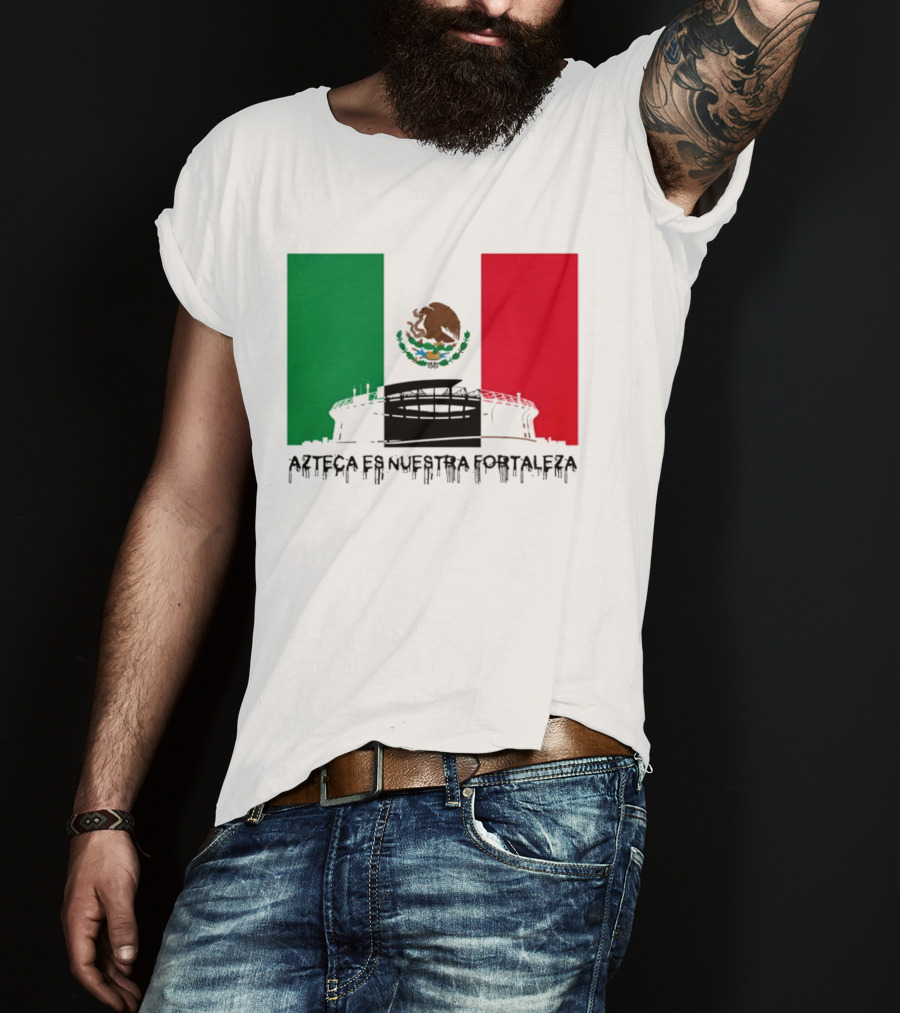 Estadio Azteca Es Nuestra Fortaleza Altitude Mexico Football T-Shirt