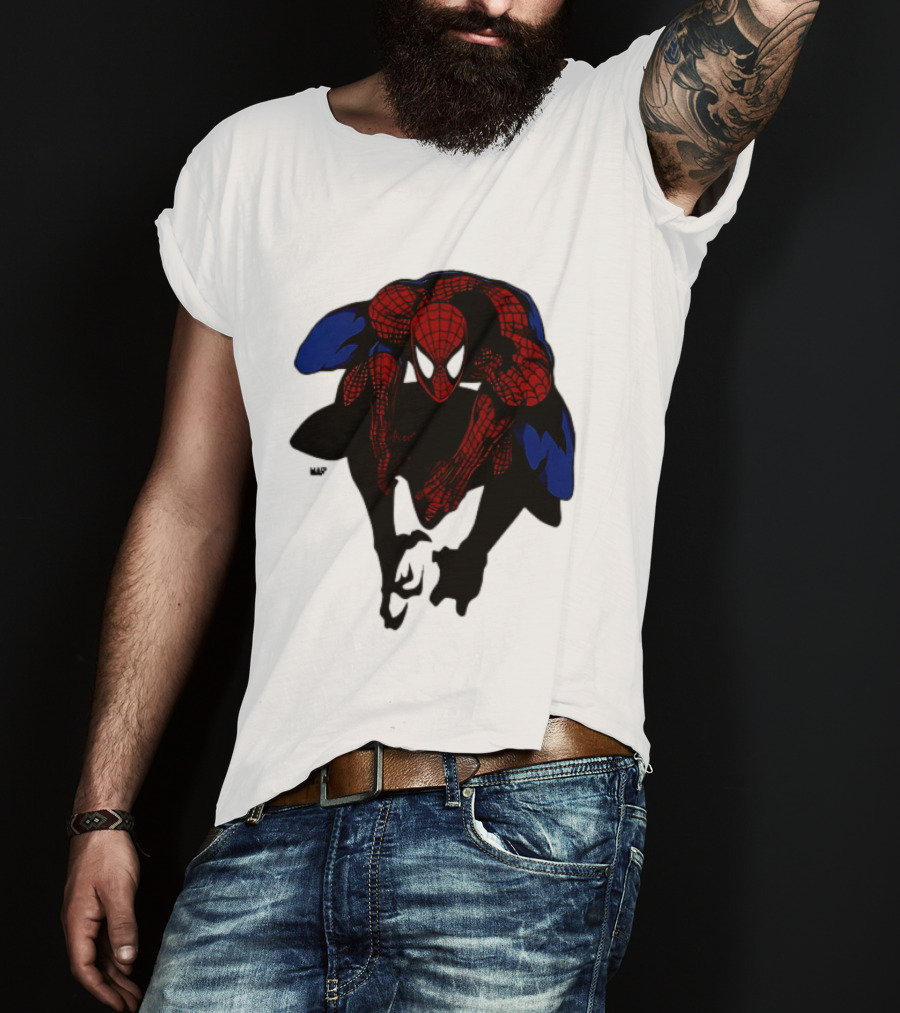 Spider Man Marvel Comics Dynamic Action Pose T-Shirt
