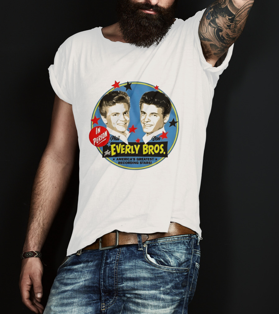 In Person Phil And Don The Everly Bros America's Greatest Recording Stars T-Shirt