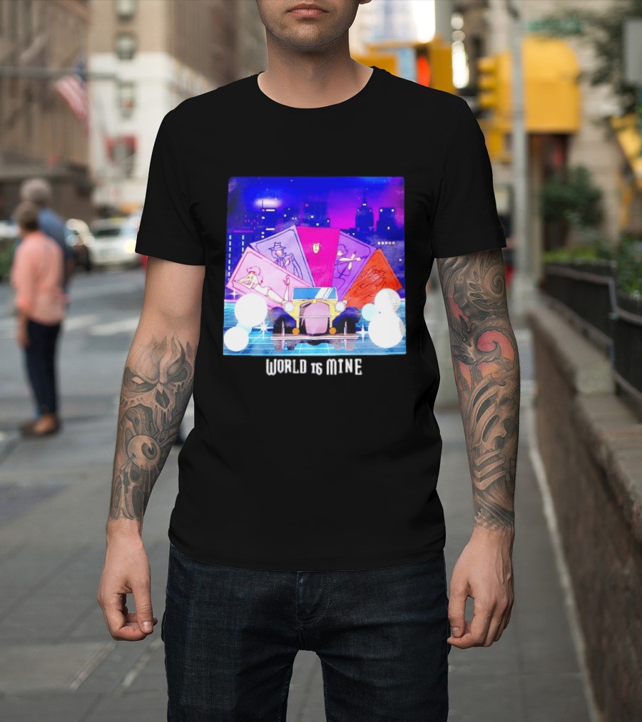 Lupin The Third Cast Classic Car Cityscape World Is Mine T-Shirt