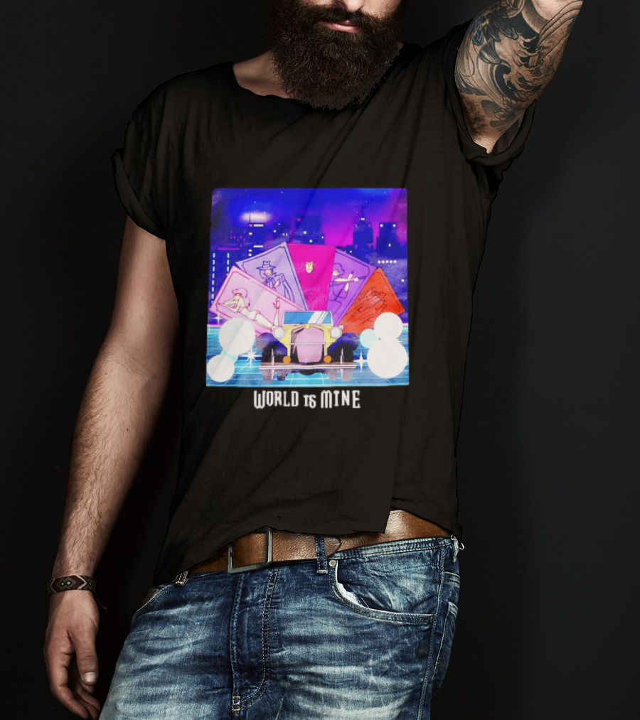Lupin The Third Cast Classic Car Cityscape World Is Mine T-Shirt