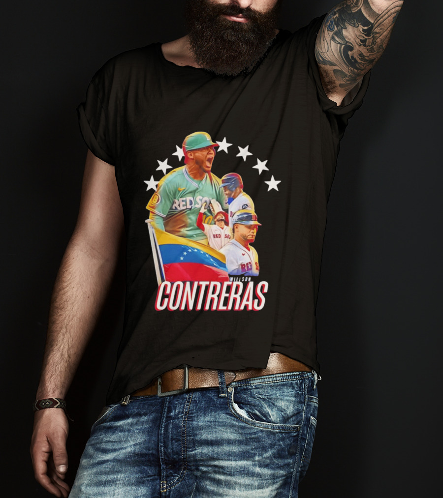 Venezuelan Baseball Pride Willson Contreras Red Sox Team Spirit T-Shirt