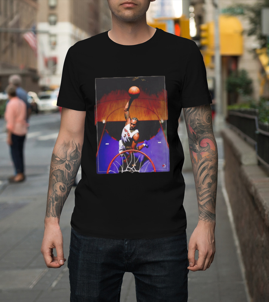 Vince Carter Toronto Raptors 15 Half Man Half Amazing Iconic Dunk T-Shirt