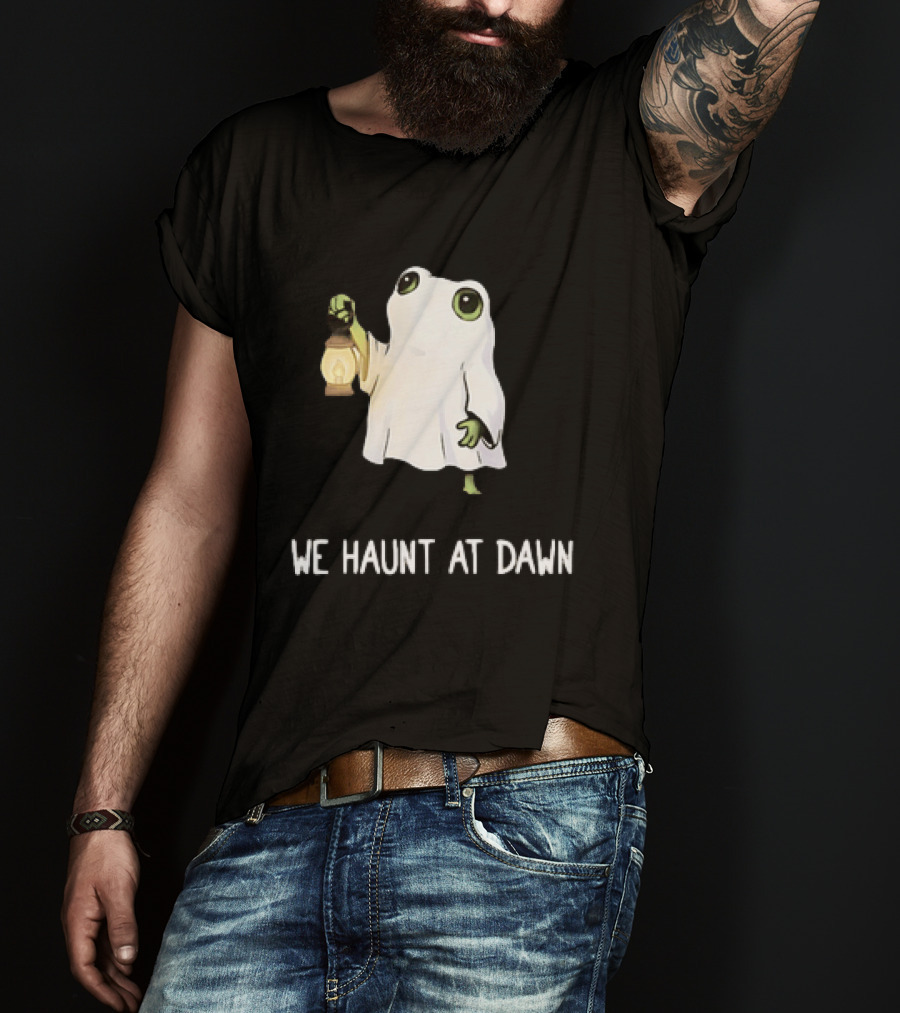 We Haunt At Dawn Ghost Frog Lantern T-Shirt