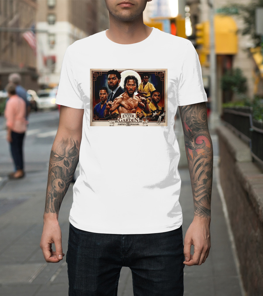 NY Knicks Enter The Garden Jalen Brunson Julius Randle Josh Hart Donte DiVincenzo T-Shirt
