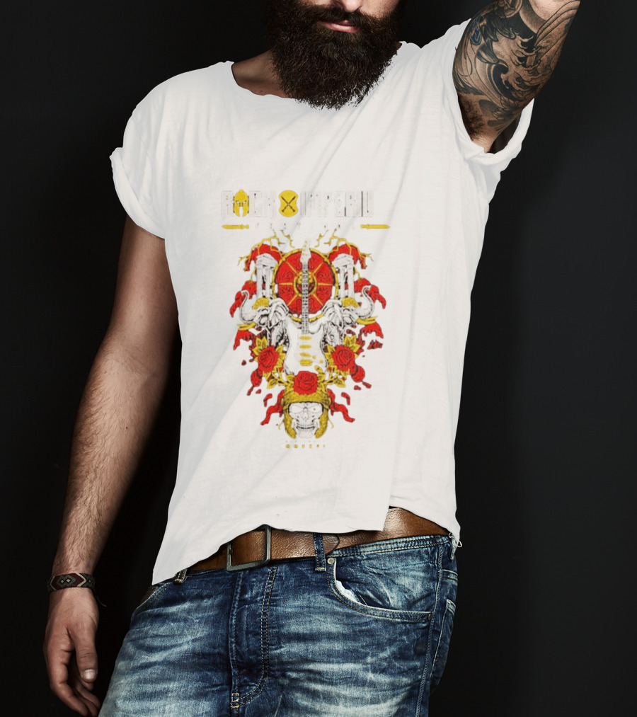 Rock Imperium Festival 2026 Skull Roses Elephants Guitar T-Shirt