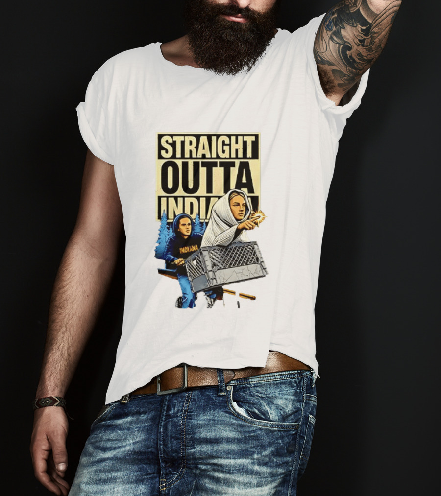 WNBA Meme Sophie Cunningham Caitlin Clark Straight Outta Indiana T-Shirt