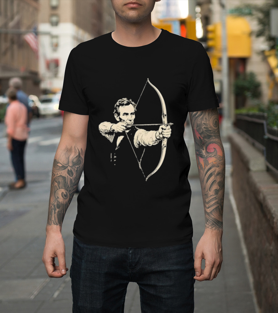 Abraham Lincoln Archery Archer United States 16th President POTUS American T-Shirt