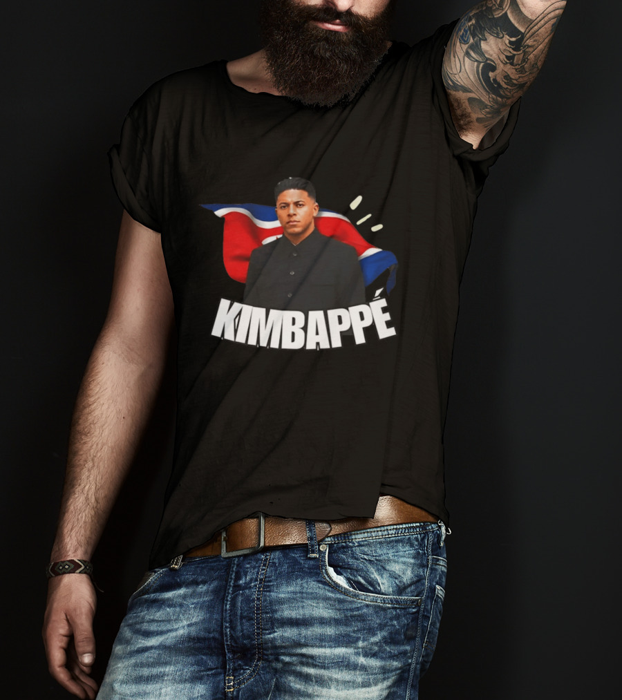 Kimbappe North Korea Mashup Flag T-Shirt