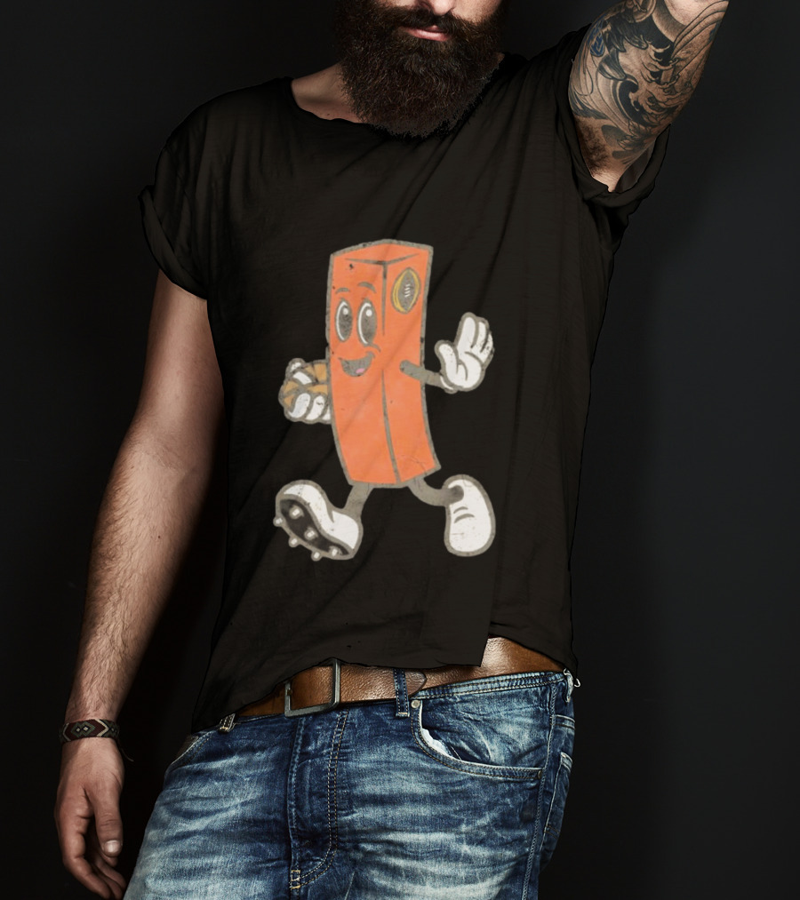 Cleveland Browns Chomps Mascot Football Player T-Shirt