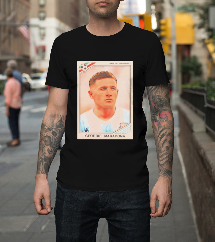 Geordie Maradona Art Of Football Argentina National Team T-Shirt