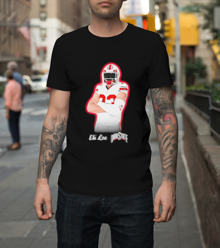 Ohio State Buckeyes Eli Lee 33 Football Player T-Shirt