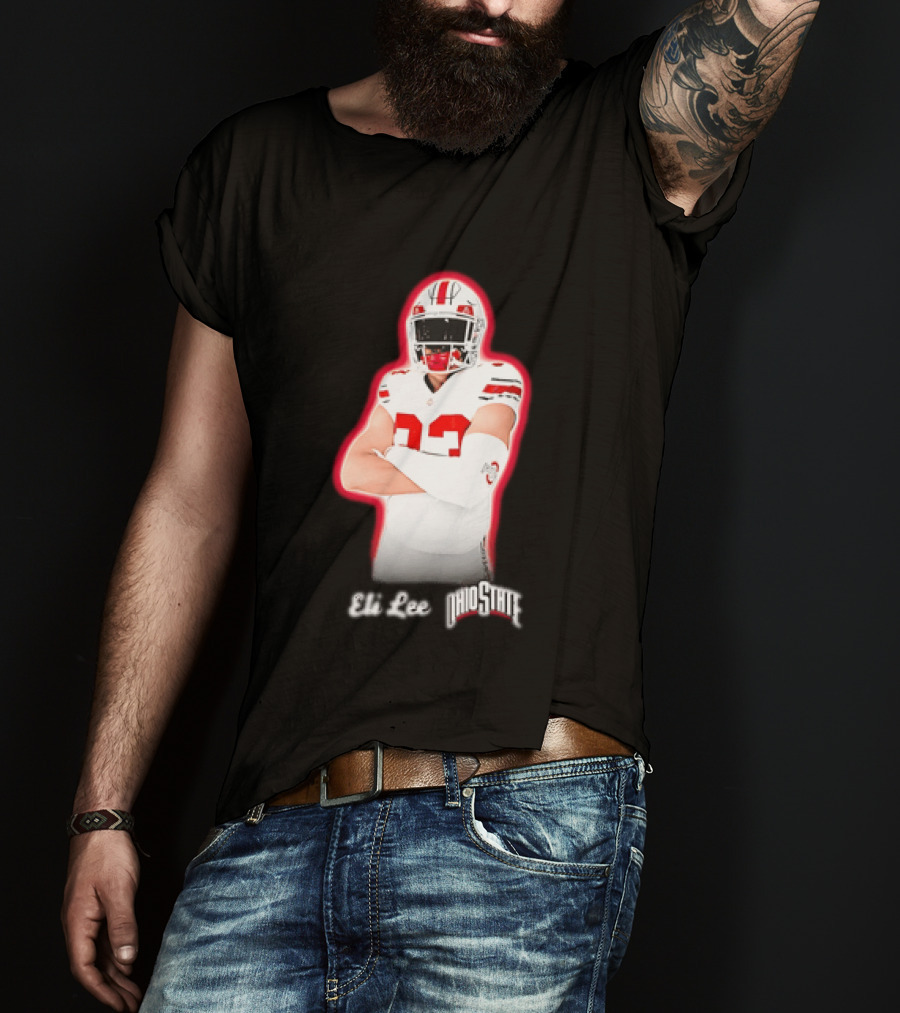 Ohio State Buckeyes Eli Lee 33 Football Player T-Shirt