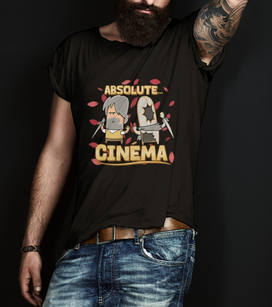 Guillaume Broche Carbot Animation Absolute Cinema Leaves And Characters T-Shirt