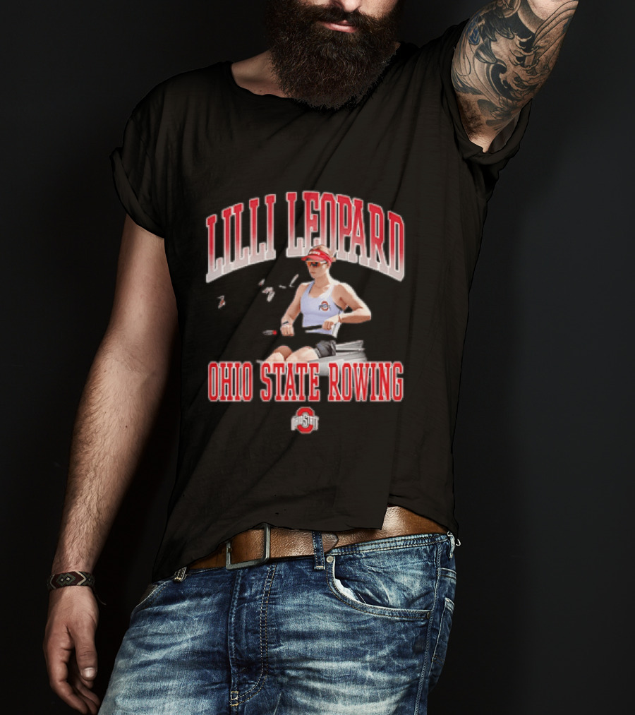 Lilli Leopard Ohio State Rowing T-Shirt