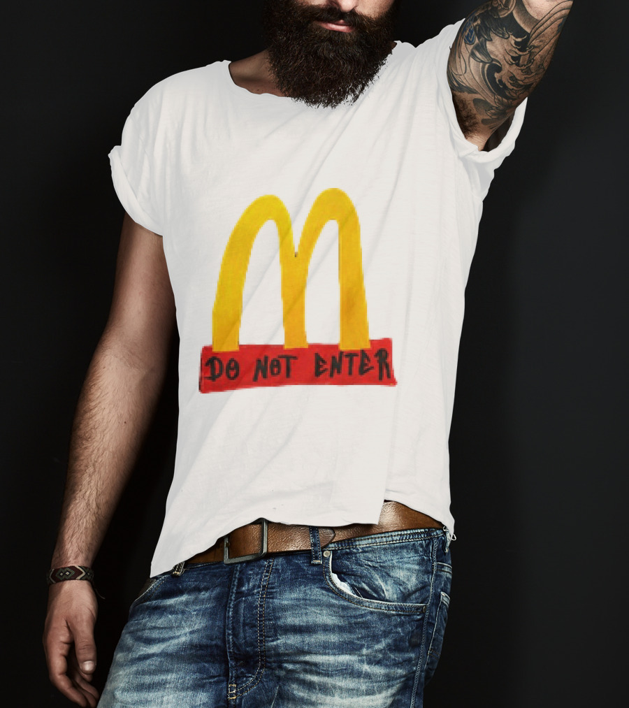 McDonald's Do Not Enter 2026 Yellow Arches Red T-Shirt