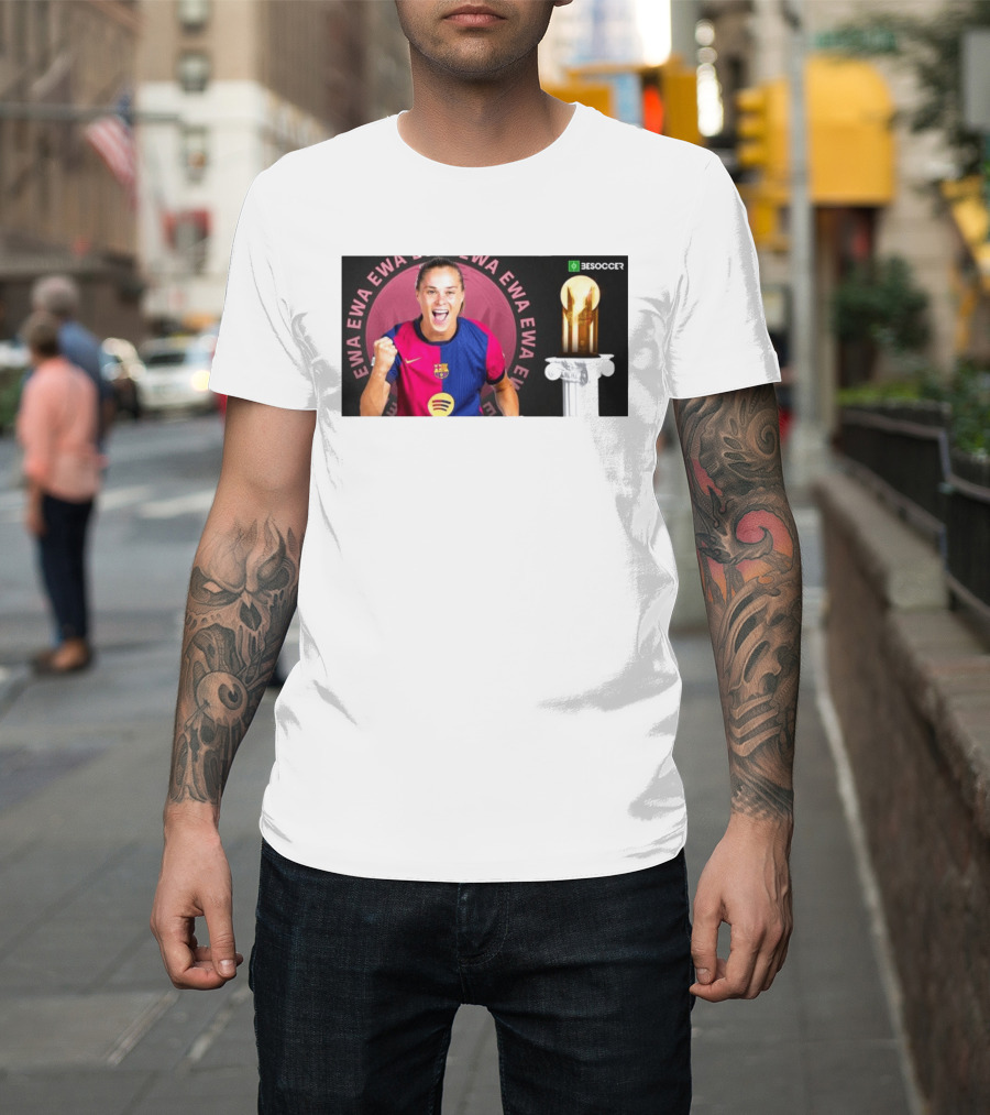 Ewa Pajor 2025 Gerd Muller Trophy Winner Barcelona FC BeSoccer T-Shirt
