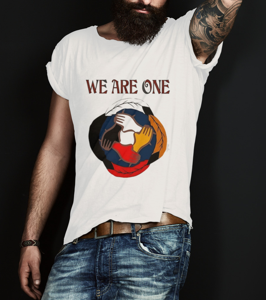 We Are One Multicolored Unity Hands T-Shirt