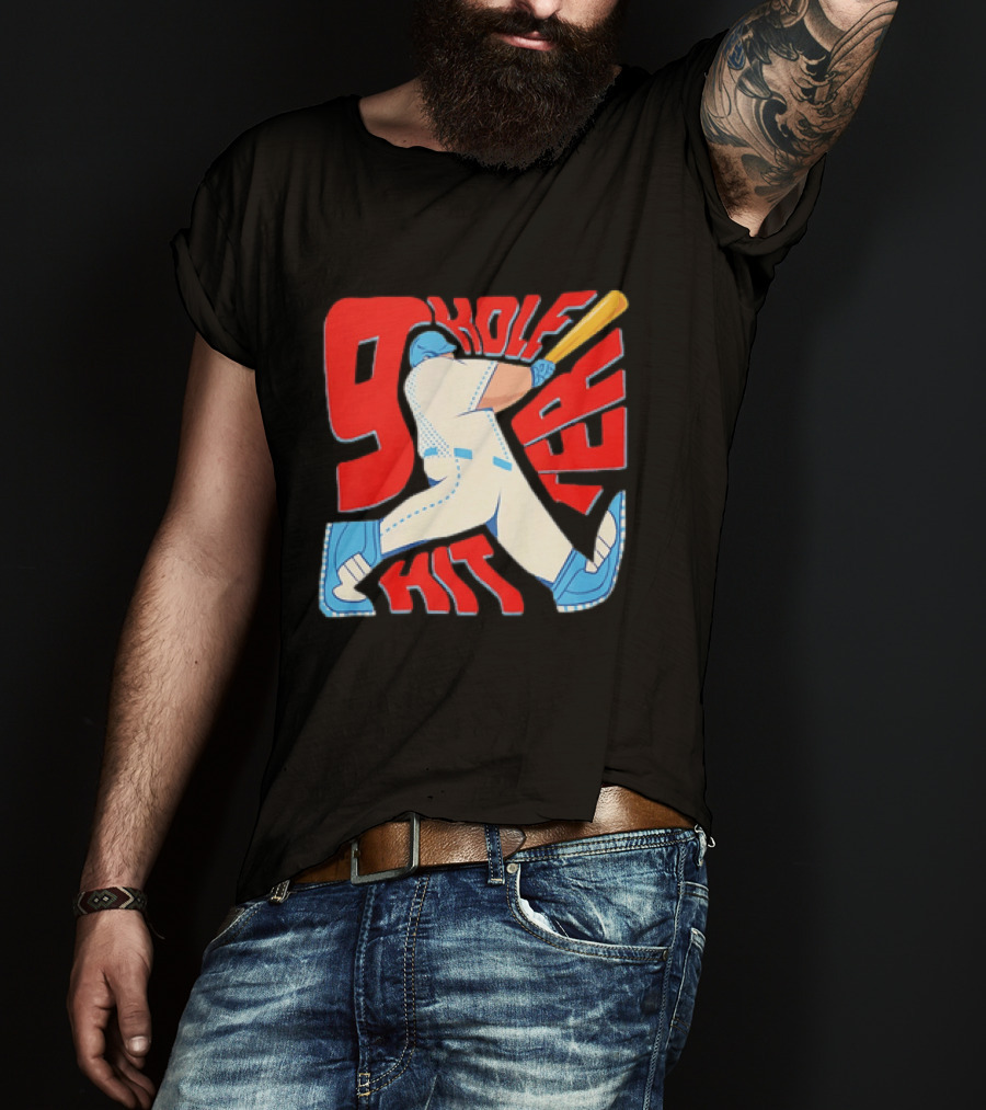 9 Hole Hitter Baseball Second Leadoff T-Shirt