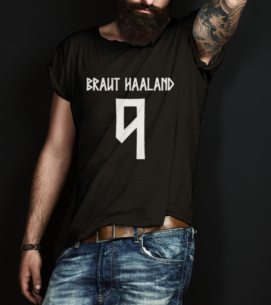 Braut Haaland 9 Erling Haaland Norway T-Shirt